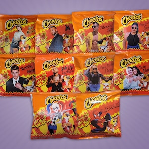 Custom Hot Cheeto Bags With your Favorite artist, character or even YOURSELF | Personalized Hot Cheeto Bags | Filled Bags | 1 or 2 Pictures