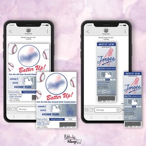 Baseball Themed Birthday Invitation | LA Dodgers | E Invite | Digital Invitation | Editing is taken care of