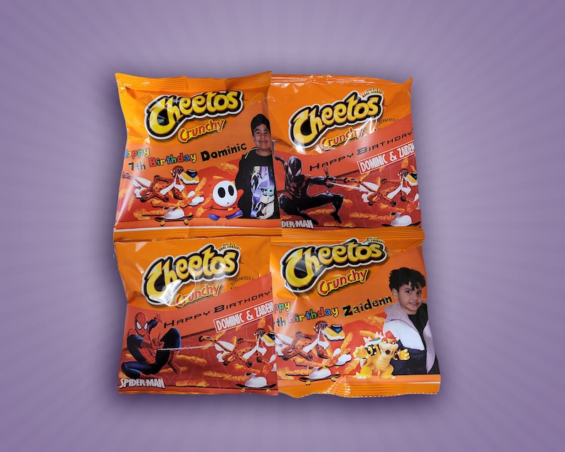Custom Cheeto Bags With Your Favorite Artist, Character or Even