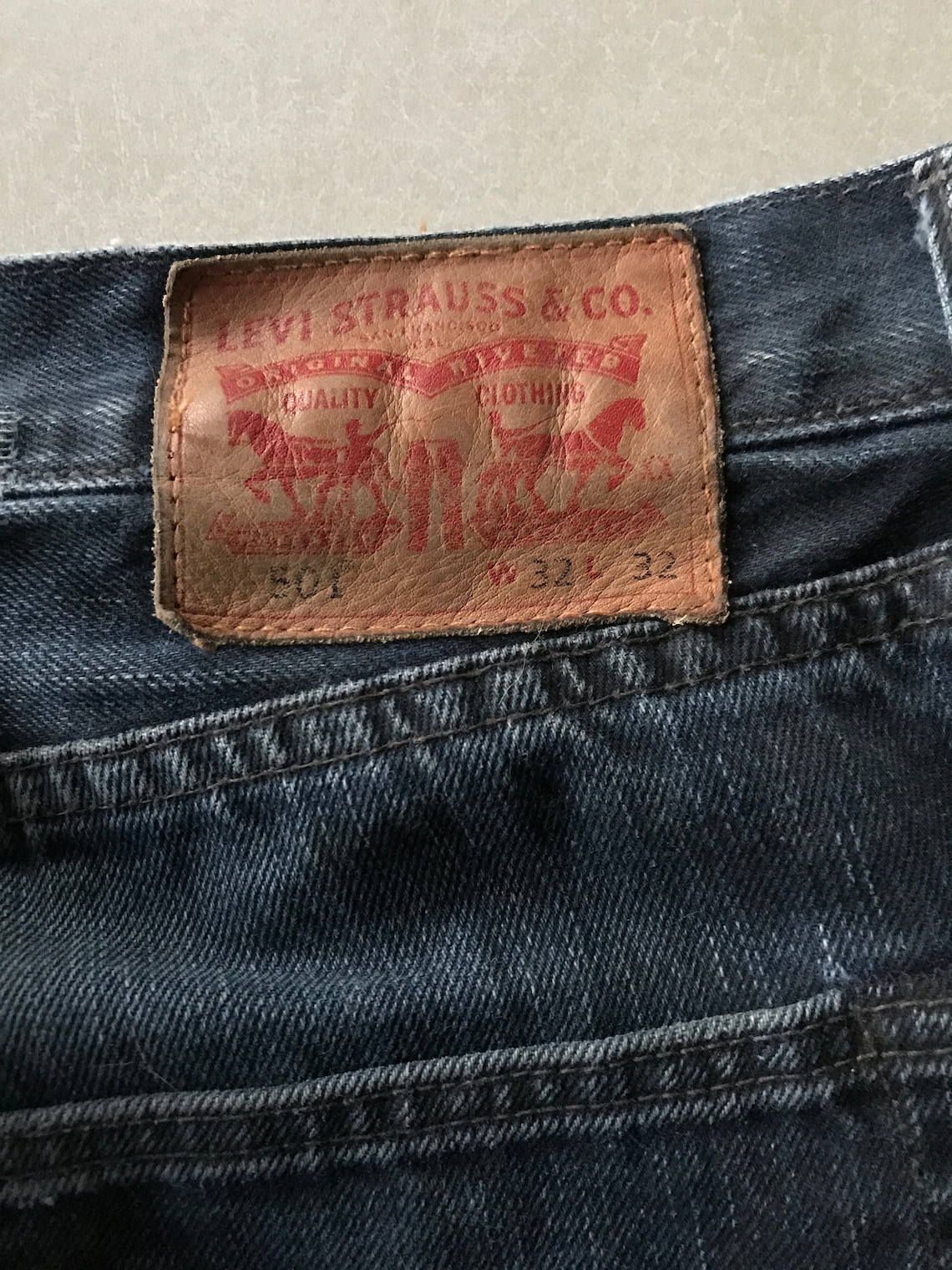 Levis and Wranglers Jeans Denim Fabric: 3 pairs | Etsy