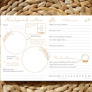 Brautpaar Notiz Hochzeit Advice Karte druckbar, geschlechtsneutral, Glückwünsche für Hochzeitspaar, Braut, Bräutigam, Frischvermählten, druckbare PDF