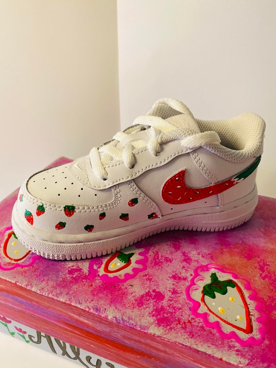 Acrylic paint on shop air force ones