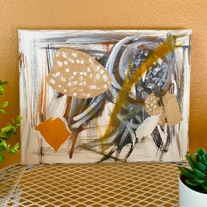 Abstract Painting, Acrylic on Canvas, Modern Contemporary Artwork, Multi-Media Art