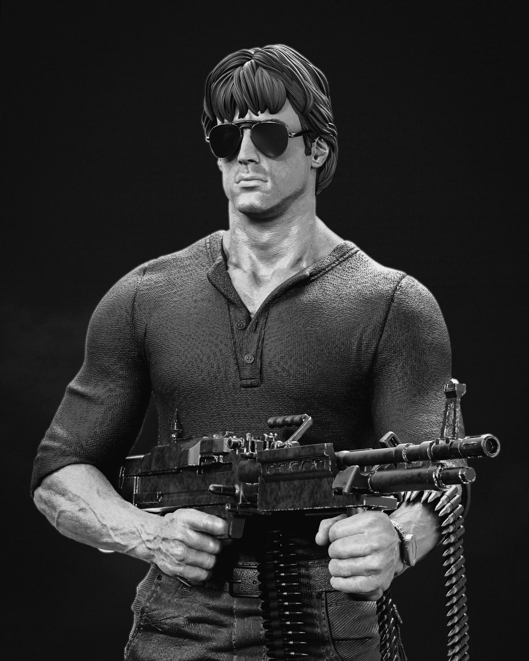 Rambo Resin Model - Etsy