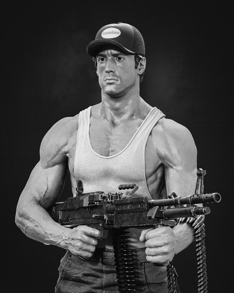 Rambo Resin Model - Etsy