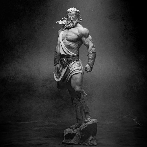 Zeus Greek God Resin Model - Etsy