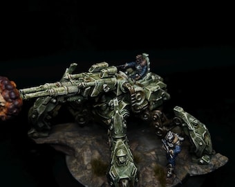 Tank / steampunk / spider tank / scifi / Figure