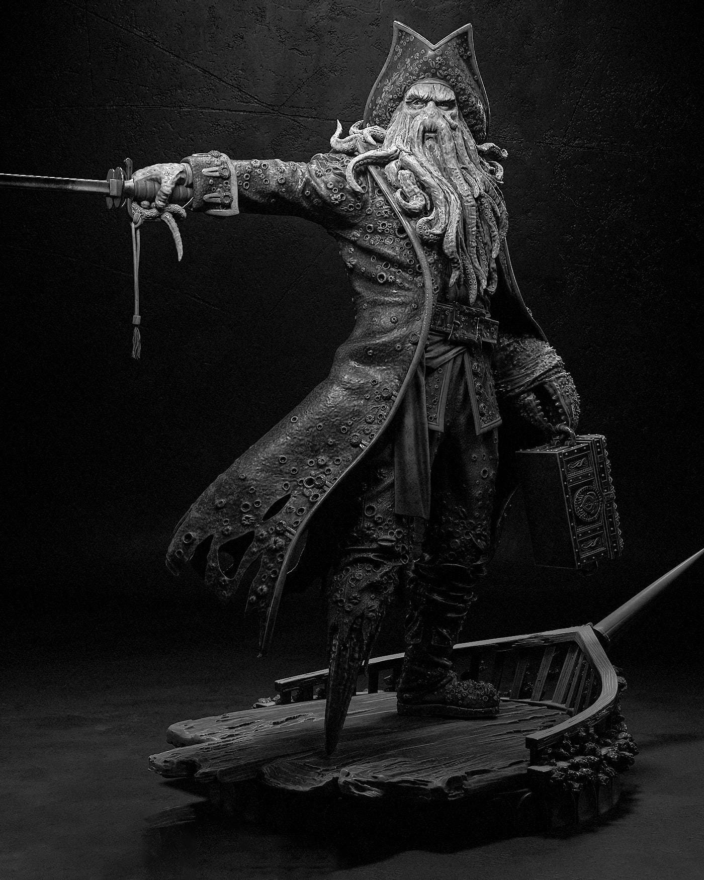 Pirates of the Caribbean Deluxe DAVY JONES 3.75