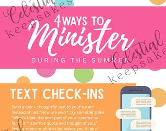 Ministering Printable | Ministering During Summer