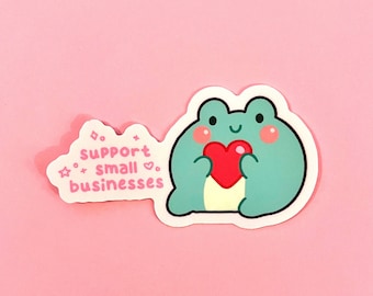 Support Small Business's Sticker - Jelly the Frog