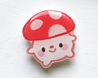 Round Mushroom Phone Grip - Cute Phone Accessory