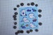 Blueberry Cow Sticker Sheet - Cute Cottagecore Aesthetic Stationery - Waterproof Vinyl Accessories for Bullet Journal or Hydroflask 