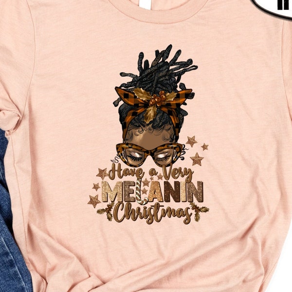 Have a Melanin Christmas Shirt, Black Girl Christmas Shirt, Afro Woman Santa, Brown Girl Christmas Shirt, Black Queen Christmas 4x 5x shirt