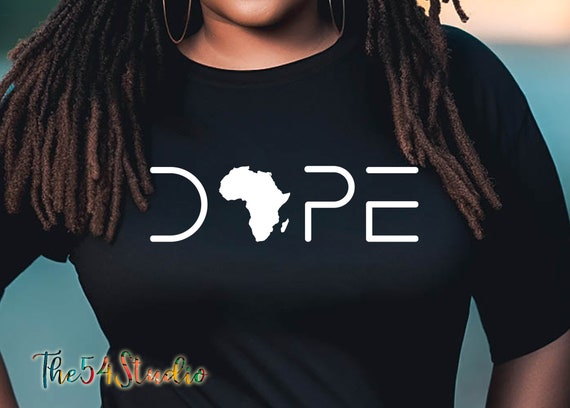 Dope Africa Map Shirt, Dope Black Girl, Black Girl Magic Shirt, African American Shirt, Black Women Shirt, Black Queen, Afro Woman