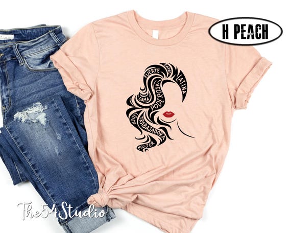 Empowered Latina Shirt, Mujer, Reina, Spanish seg, Fierce Latina, Women Empowerment, Fuerte, futuro femenino, Hispanic Heritage Month
