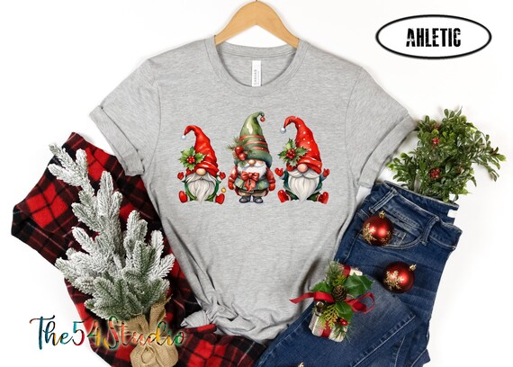 Gnomies Christmas Shirt, Christmas Family Matching Shirt, Gnome for Holidays Shirt Gnomes Christmas Tree Funny Gnomes Shirt Chilling Gnomies