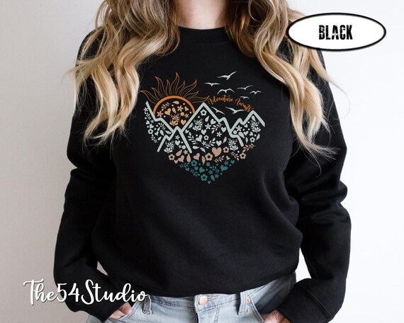 Adventure Awaits Sweatshirt, Camping Sweater, Nature Lover Shirt, Adventure Mountains Shirt, Hiker Sweater, Camping Gift, Vacation Shirt