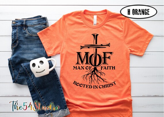 Man of Faith Shirt | Mens Ministry | Armor of God | Faith Shirt | Christian Men Shirt | Christian T-shirts | Church Shirts | Ephesians | 4x