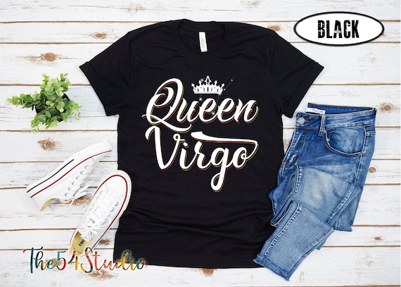 Queen Virgo Birthday T-Shirt Birthday Queen Shirt Birthday Queen Black Woman Afro Hair Afro Girl Melanin Queen Birthday Queen Afro Queen