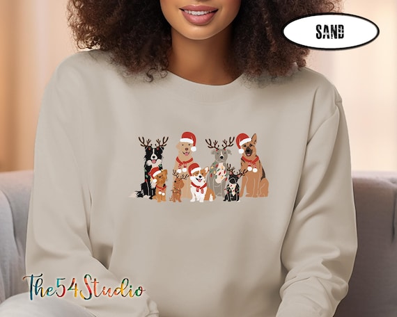 Christmas Dog Sweatshirt, Dog Mom Shirt, Dog Gift, Christmas Sweater, Cute Gift For Dog Lover, Dog Lover Sweater, Holiday Sweater, Dog Owner