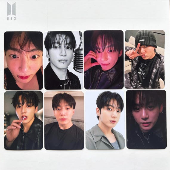 KPOP BTS Jungkook Photocards / Pcs | Set of 8 - Etsy