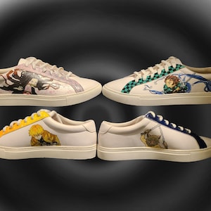 Hand-painted anime shoes (size: Men&#39;s 10.5)
