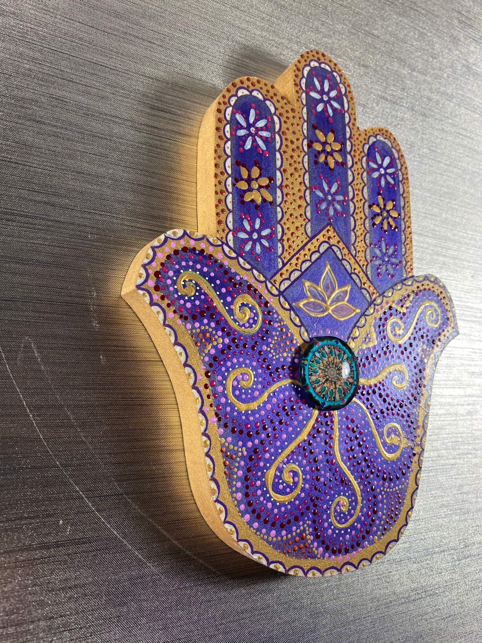 Big Hamsa Hand Khamsa Hand of Fatima Wall Decor Hamsa Wall Etsy