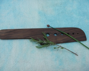 Hand Crafted DARK WALNUT Herb Stripper