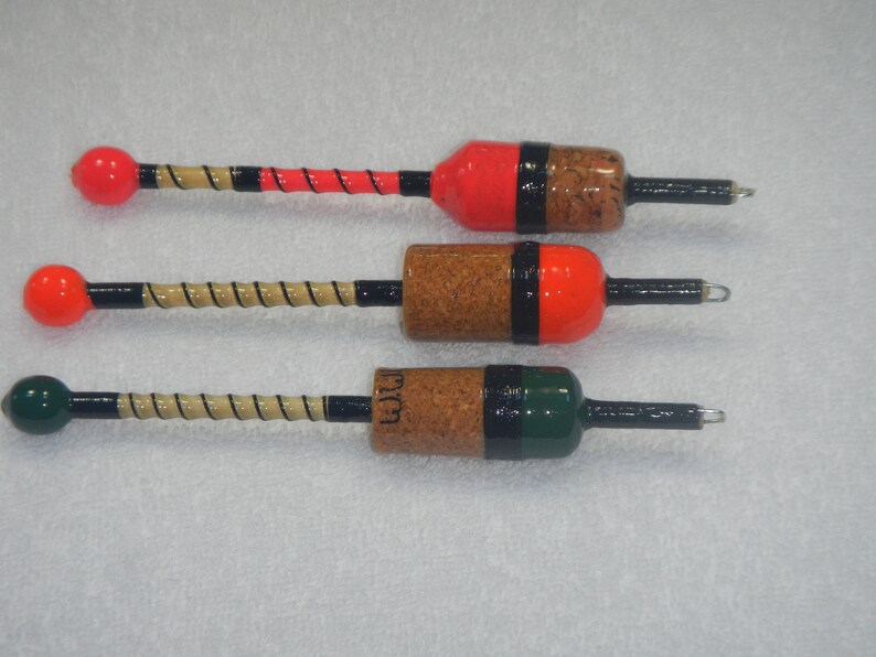 Handcrafted Retro Vintage Cork Fishing Bobbers Etsy