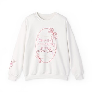Laufey Inspired Sweatshirt: Lover Girl Crewneck with Pearls & Bows