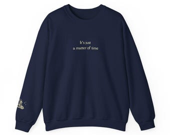 Laufey-inspired Crewneck Sweatshirt | "A Matter of Time" Album Minimalistic Unisex Design