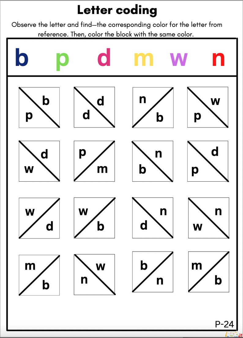 Coding Printable for Kids | Logical Thinking Worksheets for Kids ...