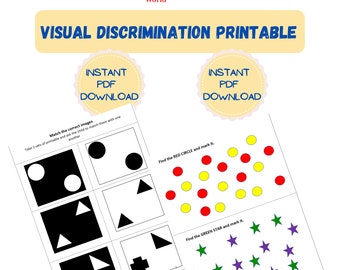 Aktiviteter för visuell diskriminering | Förskolelärande (PDF-nedladdning)