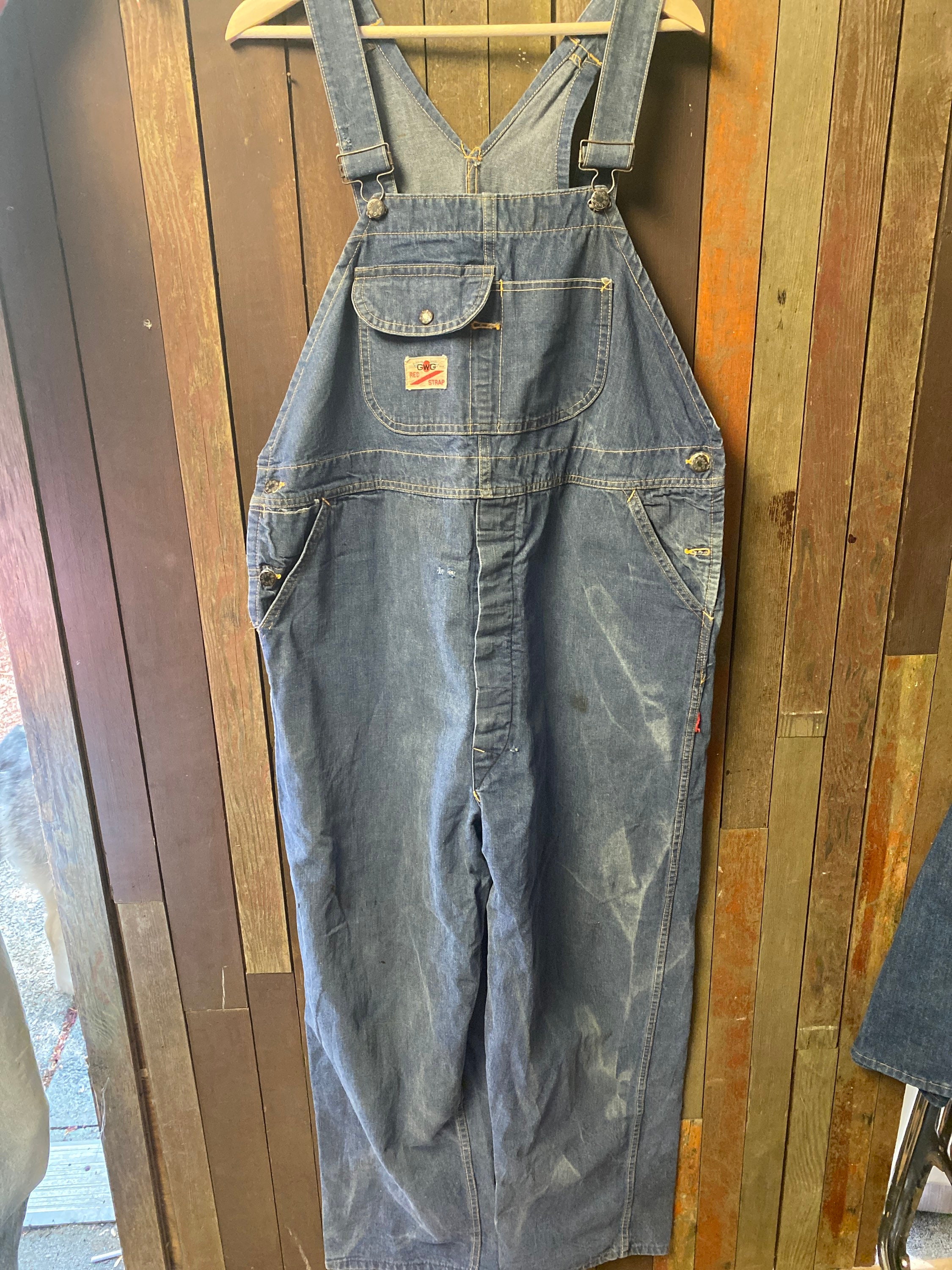 60~70s GWG RED STRAP デニムカバーオール 50(2XL) 60~70s GWG RED STRAP デニムカバーオール 50(2XL) - メルカリ
