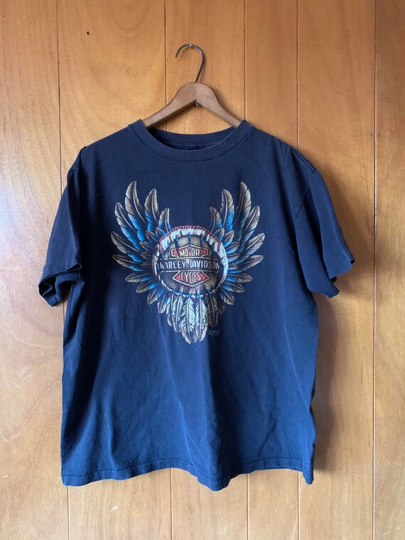 Vintage Harley Davison 3D Emblem T-Shirt
