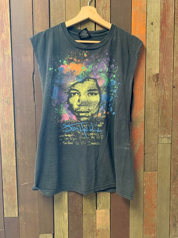 Vintage early 200s Jimi Hendrix cut off T shirt