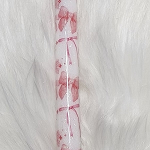 Cherries/ Bows Glitter Pen, Gel Pen, Ink Joy, Gift, Custom Pen, Customer Appreciation