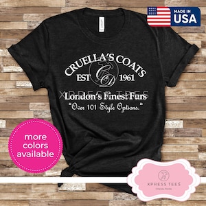 Cruella Shirt | Cruella Coats | Disney Villain Shirt | 101 Dalmatians | Disney Unisex Shirt | Magic Kingdom Shirt | Disney | Cruella De Vil
