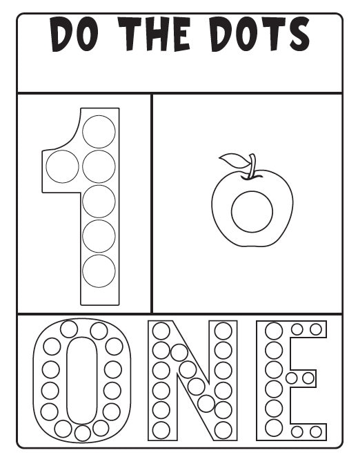 Dot Marker Number Activity Pages - Etsy
