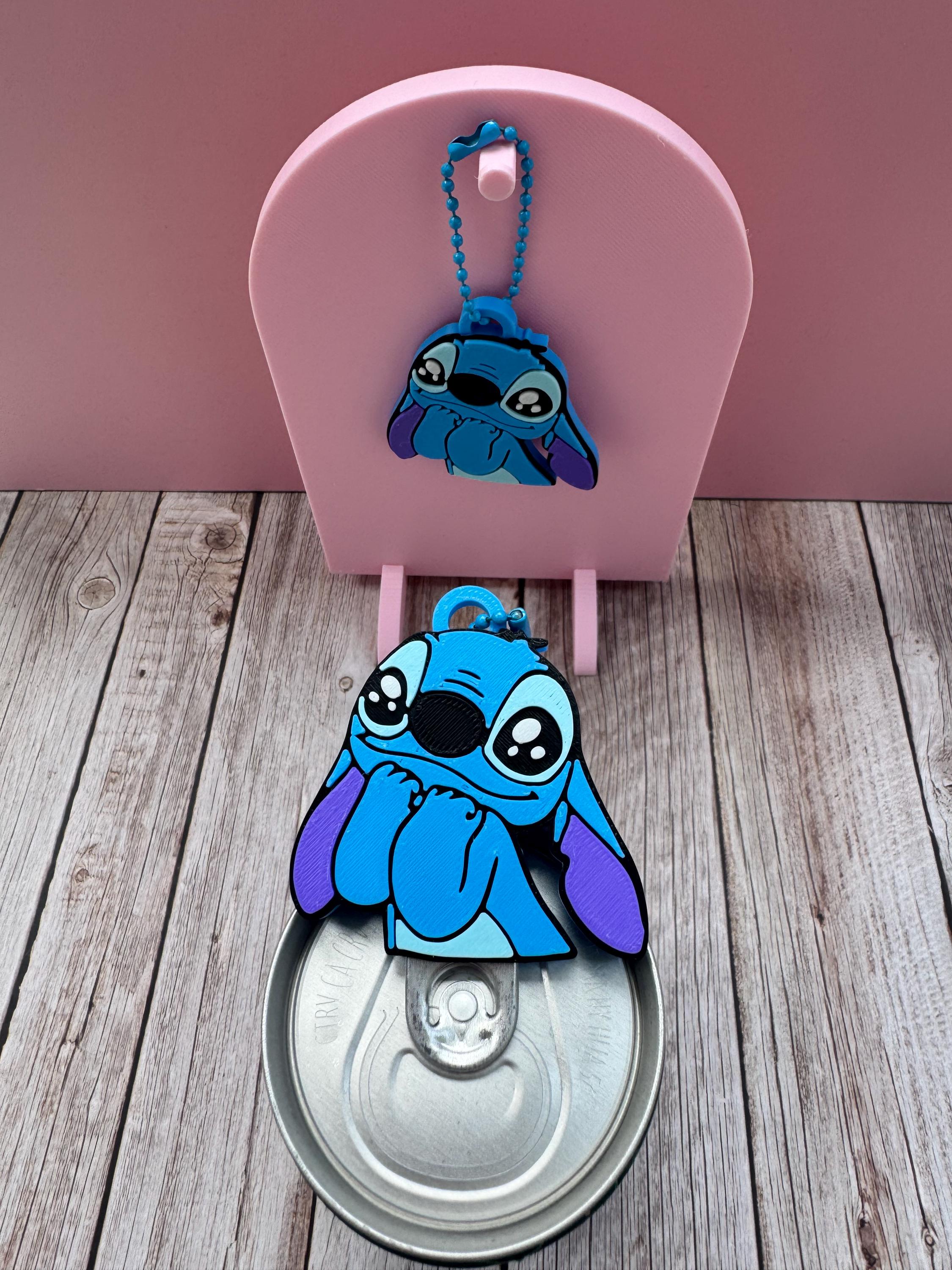 3D Printed Blue Alien - Soda Can Opener Keychain - Etsy