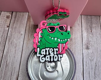 3D Printed Gator - Soda Can Opener Keychain