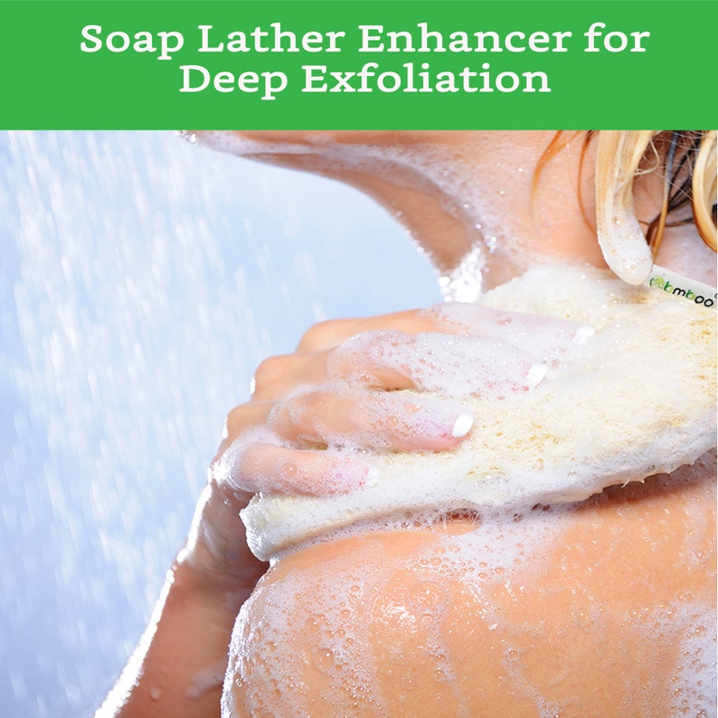 100 Natural Loofah Exfoliating Pad 4 Pack Loofah Body Etsy