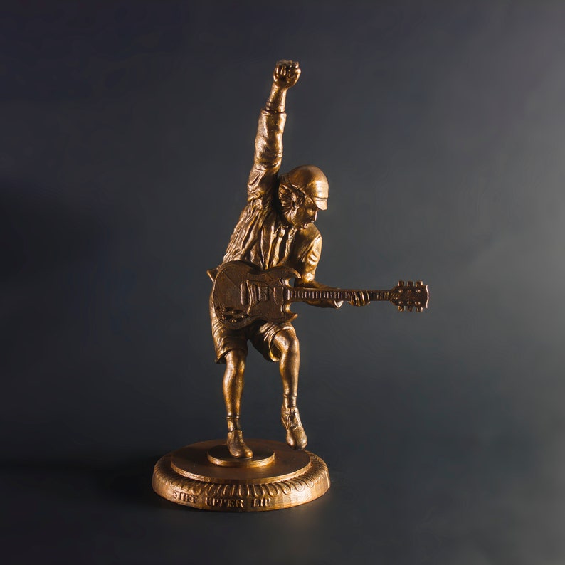 Angus Young AC/DC Stiff Upper Lip Statue - Etsy UK