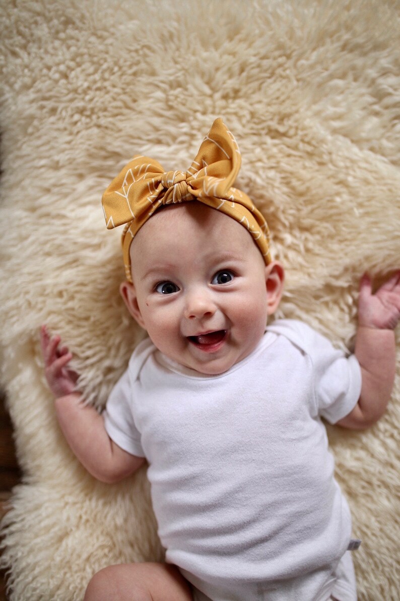 sunflowers /& chickens top knot head wrapbaby headbandsknit headbandstoddler headbandsbaby girl bownewborn headband