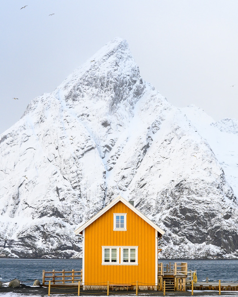 Norwegian Artwork / Mountain / Wall Art / Norway Wall Art Etsy