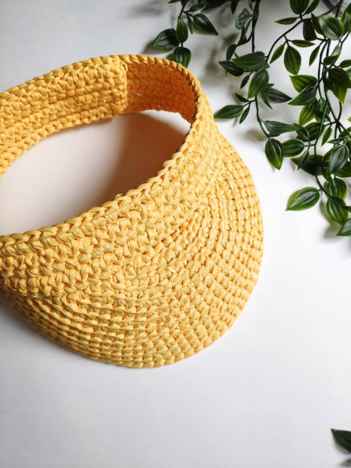 Sun Visor Beach Visor for Women/men Bright Raffia Visor Etsy
