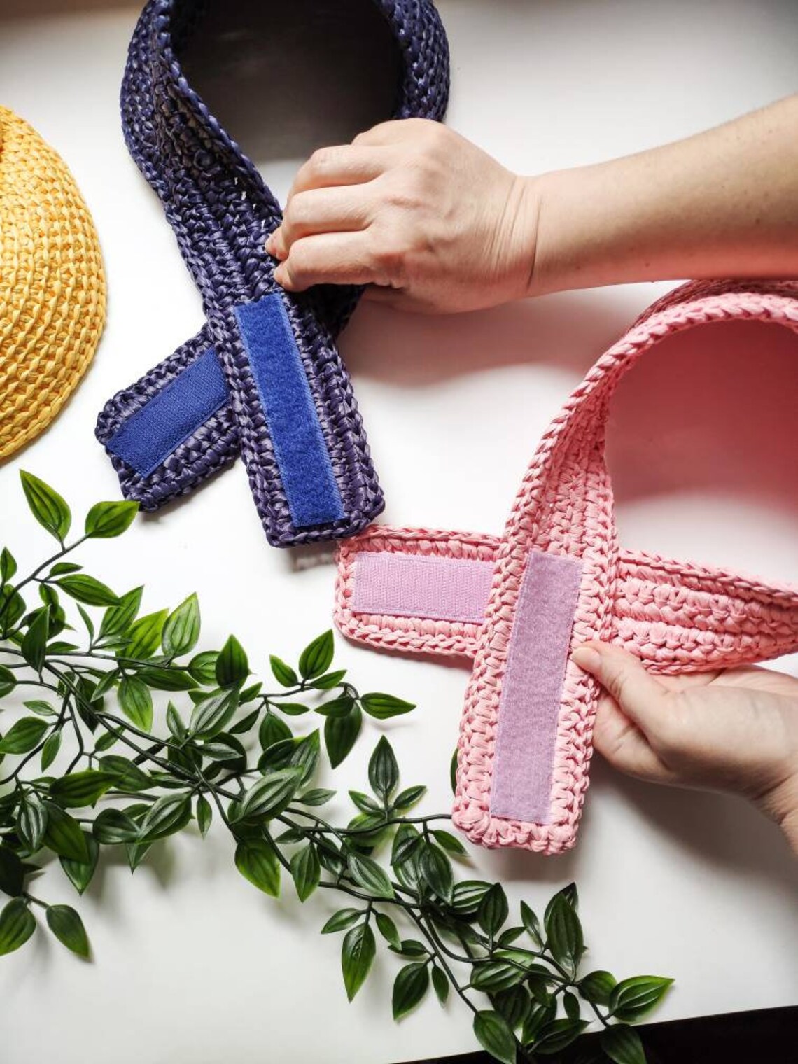 Sun Visor Beach Visor for Women/men Bright Raffia Visor Etsy