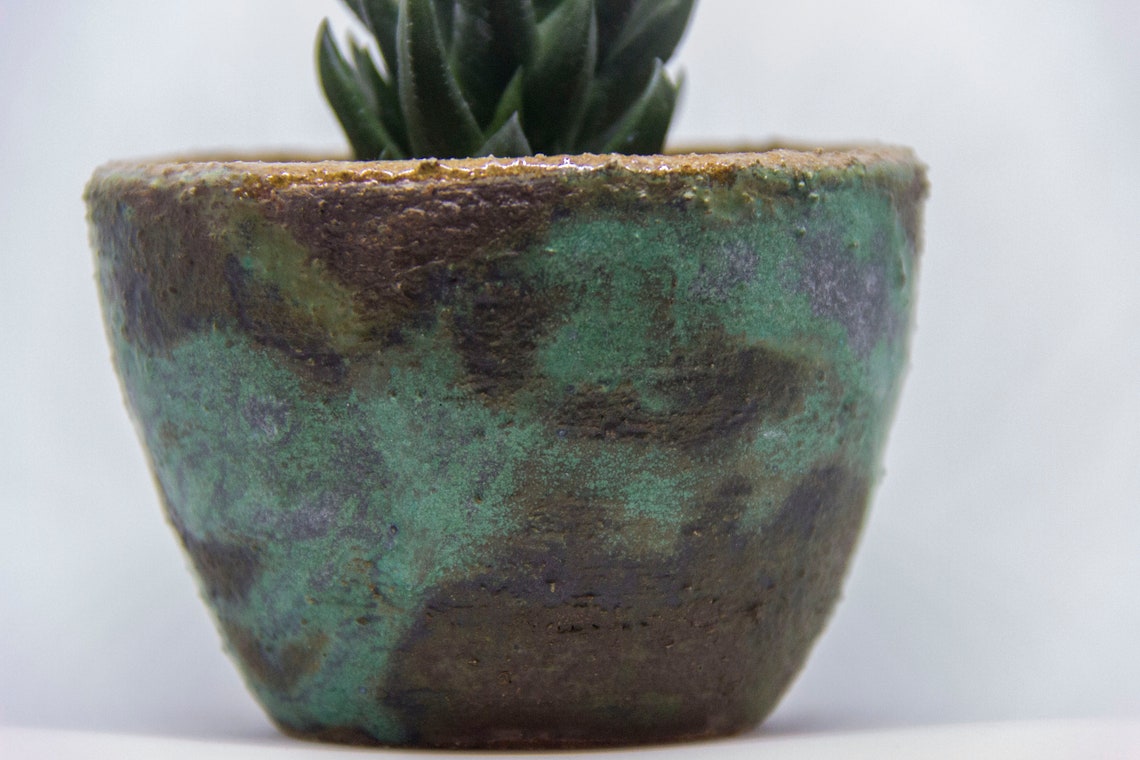 green ceramic pot