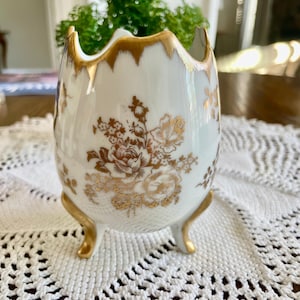 Limoges Egg Vase - Etsy