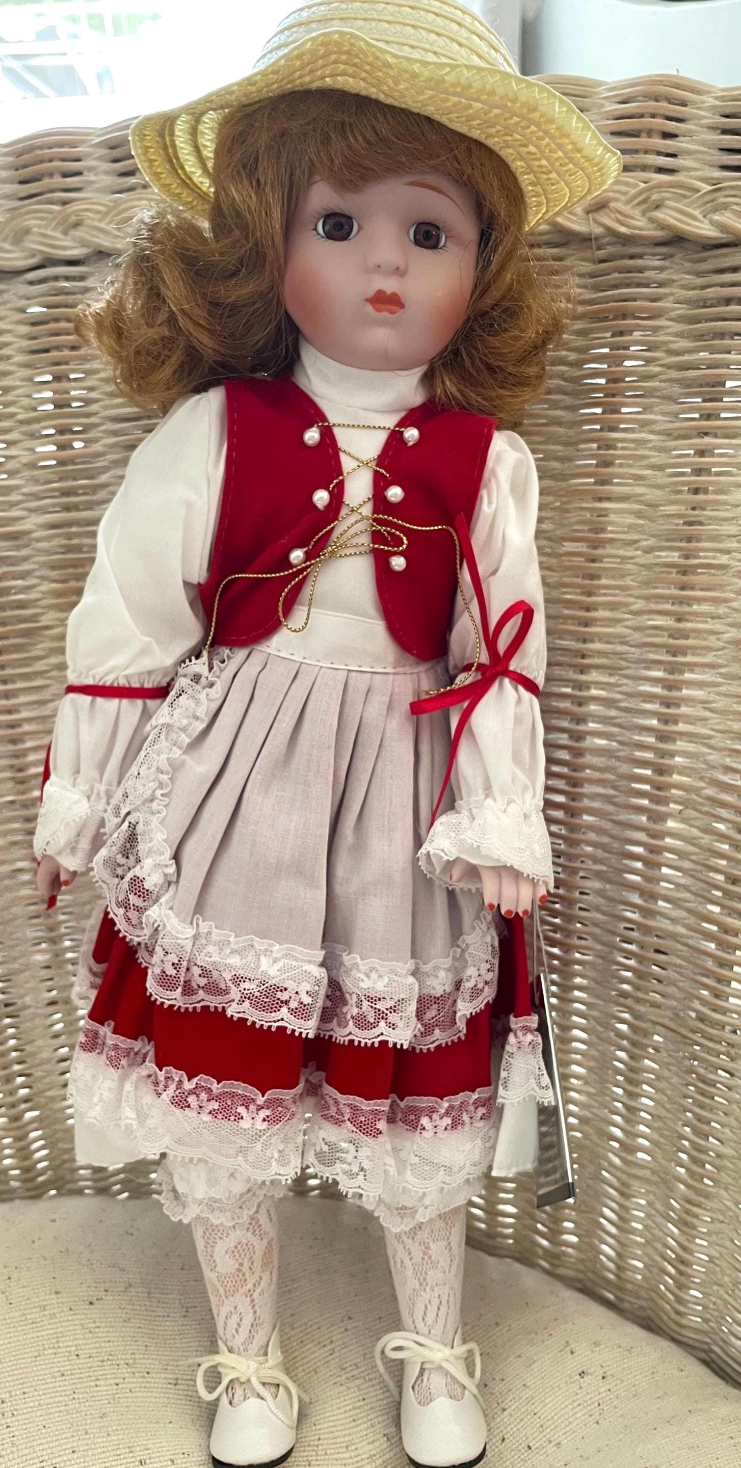 Vintage Porcelain Heidi Heritage Mint LTD Doll. Collectible Doll